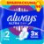 Always Ultra Damen-Damenbinden, Größe 2, lang, 96 Damenbinden mit Flügeln (3 x 32 Stück), Multipack, ultradünn und super saugfähig