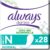 Always Daily Damen-Slipeinlagen, Normal (28 Pads), Schutz aus Bio-Baumwolle, sicherer Schutz und Oberfläche, 100 % Bio-Baumwolle